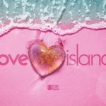 Love Island logo floating in the sea during a sunny day.