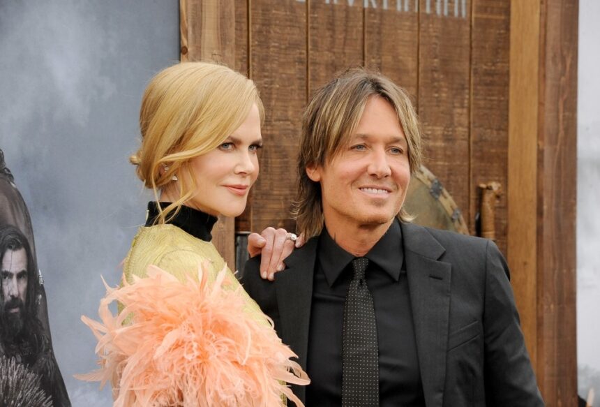 Keith Urban and Nicole Kidman together before their 2025 divorce, with Urban’s $75 million net worth in focus amid the split.